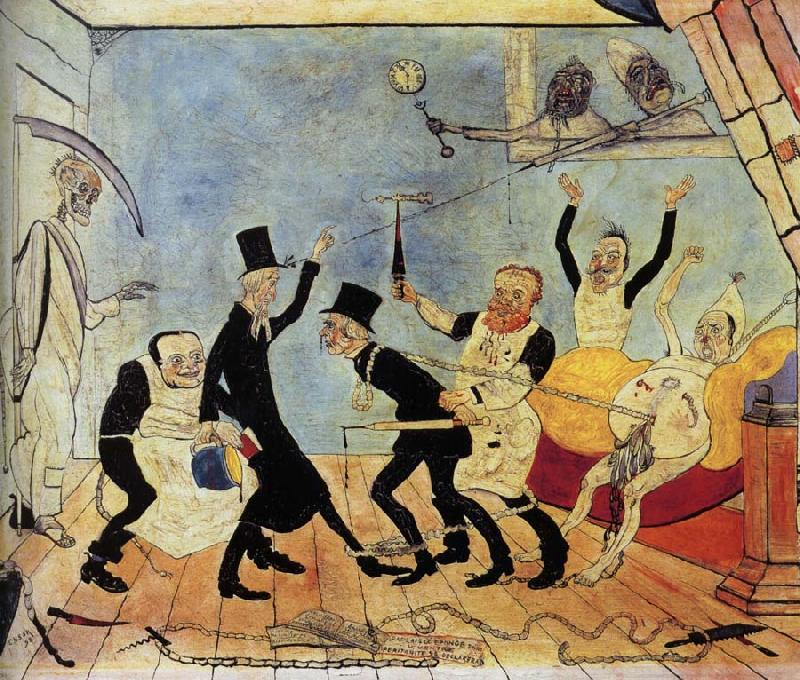 James Ensor The Bad Doctors oil painting picture